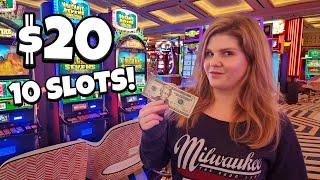 I Put $20 into 10 Different Slot Machines in Las Vegas.. Here's What Happened! screenshot 4