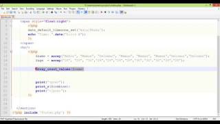 PHP Array Functions Bangla Tutorial Part 05 array count values360p