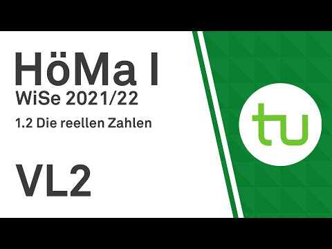 VL 2:  geometrische Summenformel Binomischer Lehrsatz - TU Dortmund Höhere Mathematik I (BCI/BW/MLW)