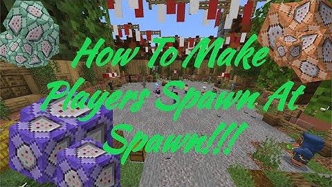 Bedrock Commands: How To Make Players Spawn At Spawn!