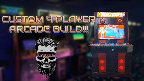 CUSTOM 4 PLAYER ARCADE CABINET BUILD!