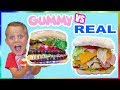 Jello Food vs Real Food Switch Up Giant Sandwich Game