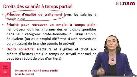 Qu'est-ce qu'un contrat de travail à temps partiel ?