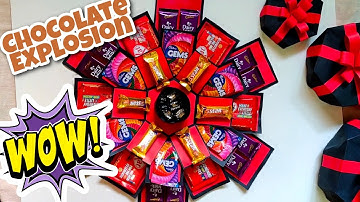 Hexagonal Chocolate explosion box | Surprise gift box for birthday, anniversary , Valentine