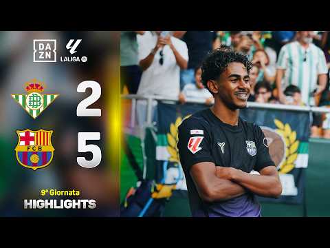 Video MANITA BARÇA, Yamal ALIENO e il primo di RODRI: Betis-Barcellona 2-5 | La Liga | DAZN Highlights