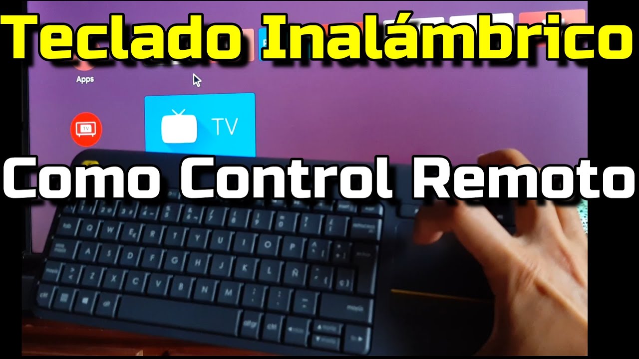 Teclado Inalámbrico Como Control Remoto de - Logitech K400 PLUS ideal para Smart TV y Keyboard YouTube