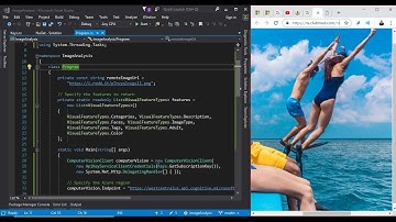 Part 2: Analyzing images using the Vision API in C#