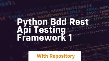 python bdd rest api testing framework 1