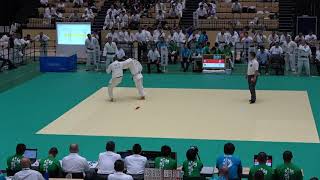2018IH 男子柔道個人90kg級1回戦 綿野 田布施農工（山口県） 対 多田 つくば秀英（茨城県）