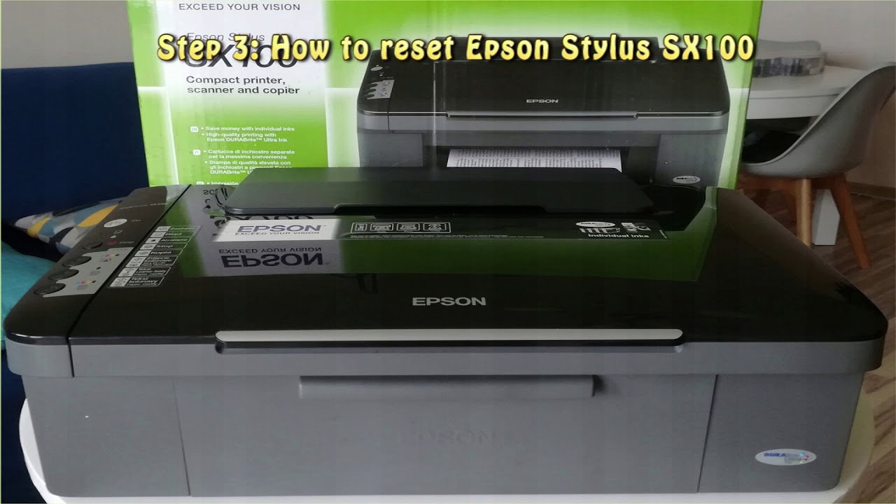 Reset Epson Stylus Sx100 Waste Ink Pad Counter Youtube