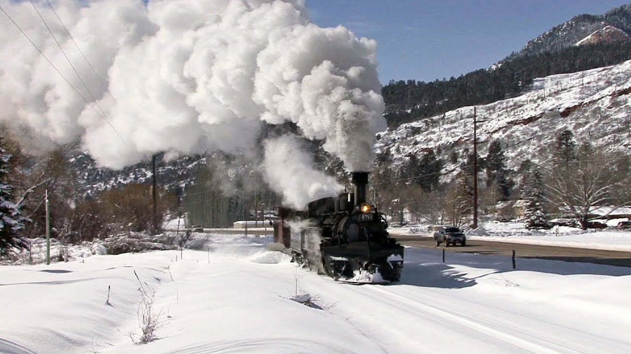 Snowstorm on the Durango & Silverton - 476 Flanger Extra
