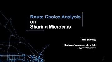 Route Choice Analysis on Sharing Microcars (Ha:mo)