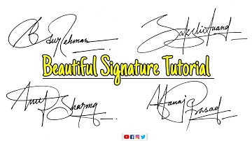 How to do beautiful Signature | How to create signature #signature #signaturestyle @AnupCalligraphy