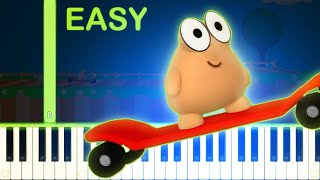 Cliff Jump Song | POU 3D - EASY Piano Tutorial