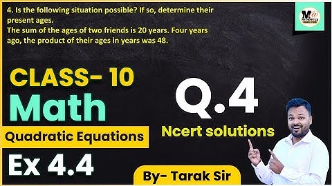 Class 10 Math Exercise 4.4 Question 4 | CBSE | NCERT solutions | Ex 4.4 |  Quadratic Equations