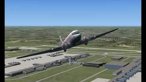 FSX DC 3 Takeoff