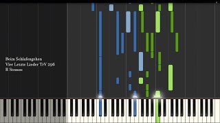 Beim Schlafengehen - Vier Letzte Lieder TrV 296 - R Strauss - Synthesia Piano Tutorial