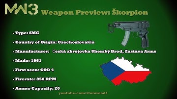 MW3 Guns - Skorpion (MW3 Weapons previews) Part 26