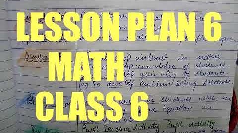 Lesson plan of math Linear equation in one variable|B.ed lesson plan for mathematics