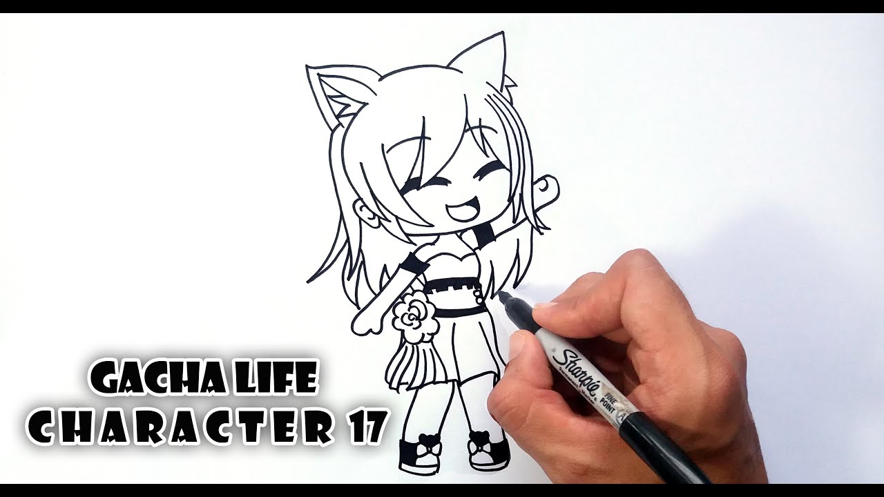 Tutorial como desenhar corpo feminino gacha( Life ,Club ) 