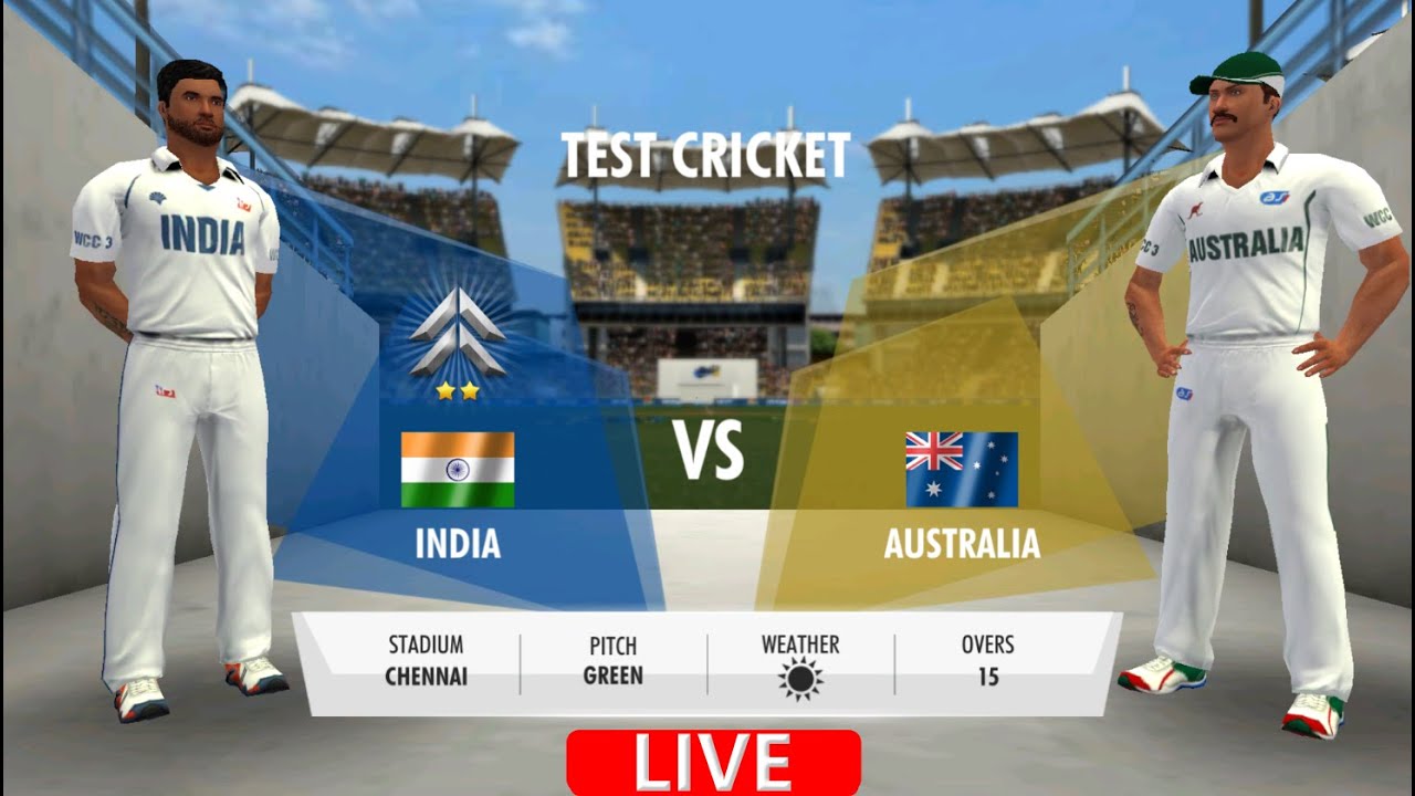 🔴INDIA VS AUSTRALIA 1ST TEST DAY 2 MATCH LIVE IND VS AUS LIVE