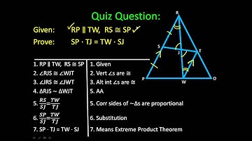 8.4 Congruence and Proportions in similar triangles