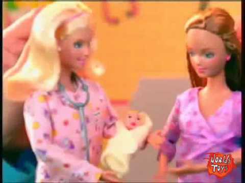 2003  Barbie Happy Family dolls commercial (la fam...