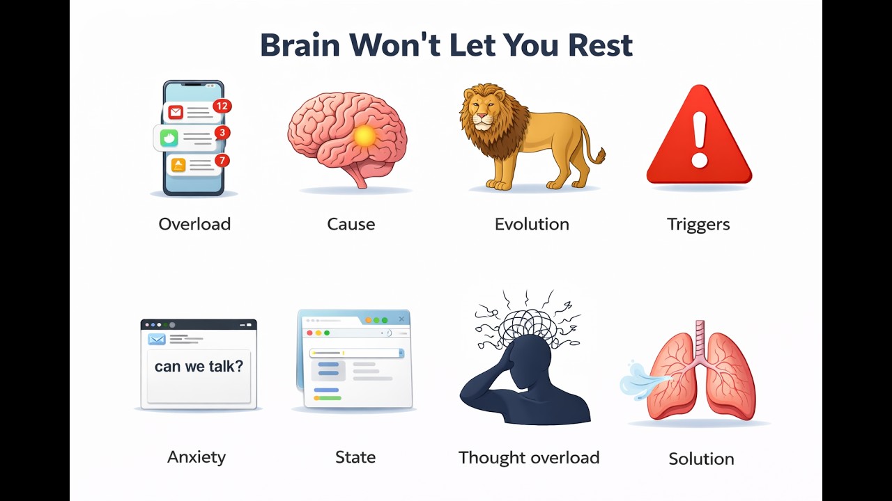 Why Your Brain Won't Let You Rest (Even When You're Exhausted) - YouTube