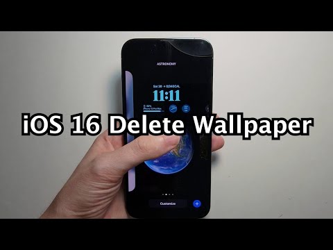 iOS 16 How to Delete Wallpaper on Lock Screen - iPhone