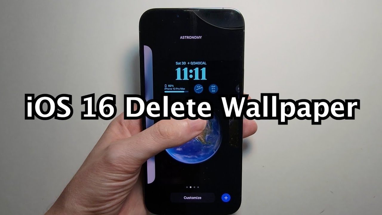 How to Delete a Lock Screen Wallpaper on iPhone running iOS 16