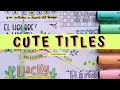 CREATIVE WAYS TO WRITE HEADINGS  💖 CUTE TITLES FOR NOTES 📚 LETTERS WRITTEN IN DIFFERENT STYLES/FONTS