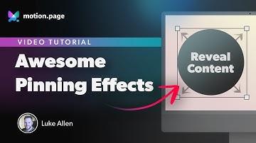 How to Create Pinning Elements and Awesome Scaling Effects!