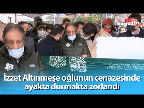 İzzet Altınmeşe oğlunun cenazesinde ayakta durmakta zorlandı: Sözün bittiği yerdeyim