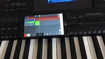 How to record music on android using Yamaha psr-e453 | 2018