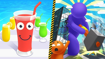 Giant Rush 🆚 Juice Run All Levels Gameplay Android iOS Walkthrough New Update 4K Nr 70