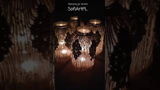 Macrame lantern/Macrame jar cover/ Vase/Boho lantern/Boho style