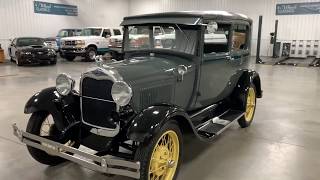 SOLD!!!!   CRISP AND CLEAN 1929 FORD MODEL A TUDOR.  ABSOLUTELY BEAUTIFUL!!