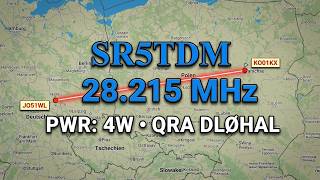 Beacon SR5TDM 28,215 Mhz  Locator : KO01KX  [ 2026-08-21 ] 4 watt