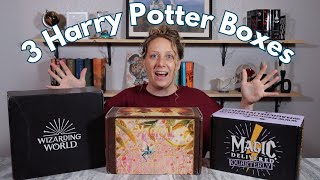 Comparing 3 different HARRY POTTER Subscription boxes! | Which one had the best items?!