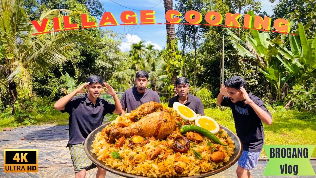 Village Style Open Cooking Chicken Biryani 😱🔥 | Brogang Vlog