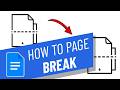 How to Page Break in Google Docs