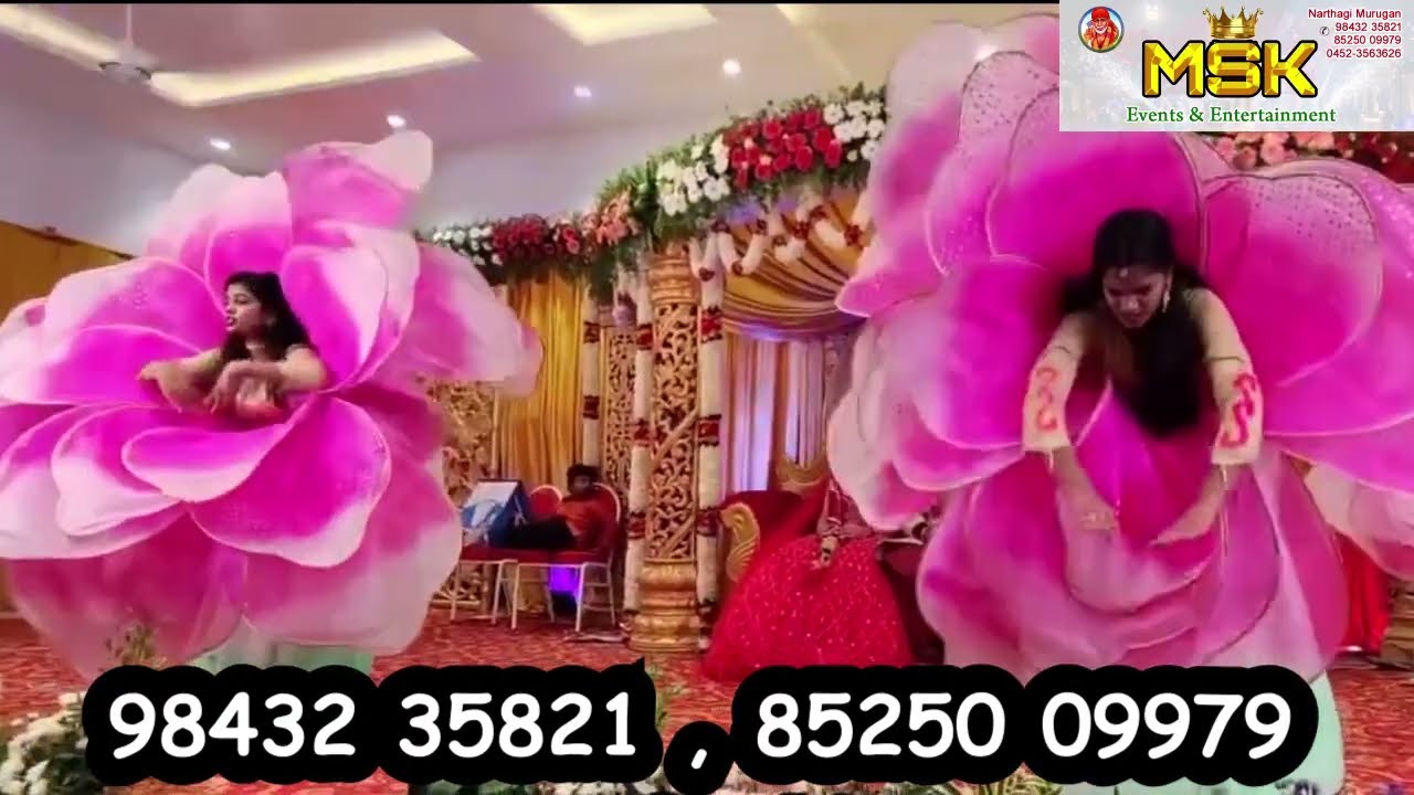 Madurai wedding welcome dance | Grand Flower entry | Msk events | 9843235821, 8525009979