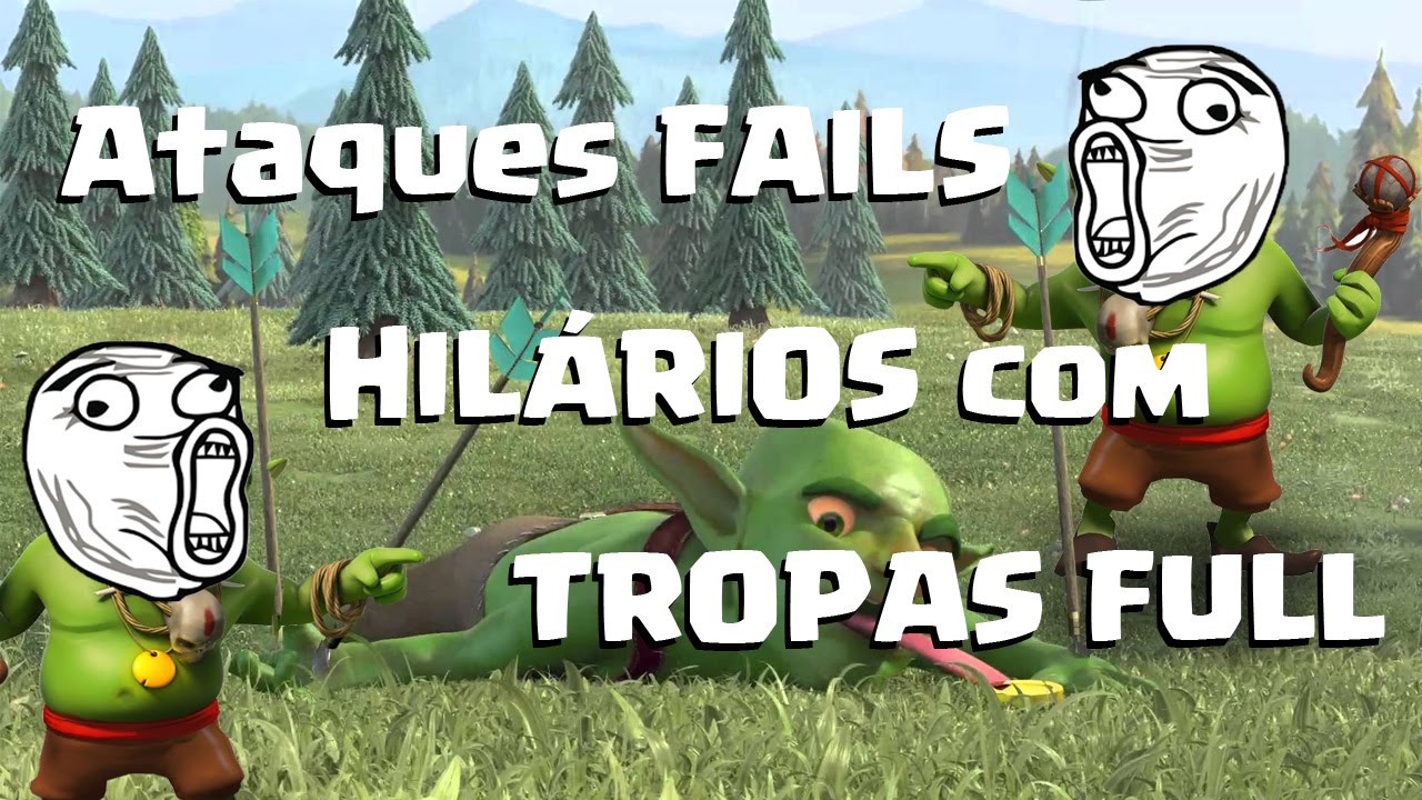 DEFESAS MAIS ENGRAÇADAS DO CLASH OF CLANS COM LAYOUT ZUEIRO!!
