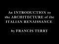 An Introduction to the Architecture of the Italian Renaissance