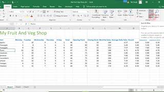 26. Sorting | MS - Excel Tutorial