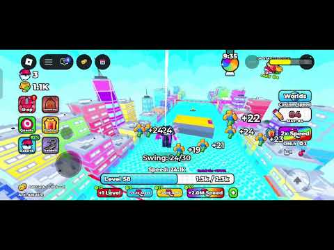 I played +1 spider evolution in Roblox for the first time . 