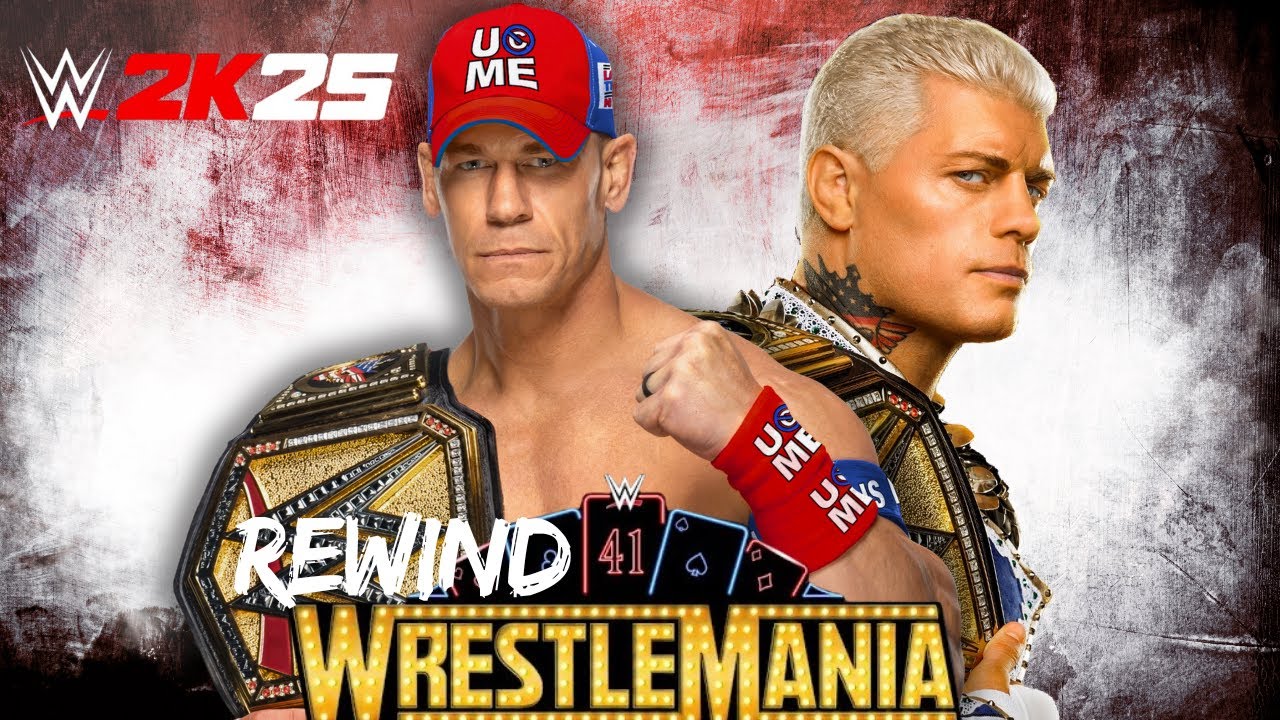 WWE 2K25 REWIND - John Cena VS Cody Rhodes WRESTLEMANIA 41