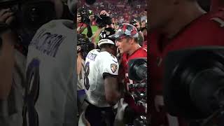 Lamar Jackson and Tom Brady