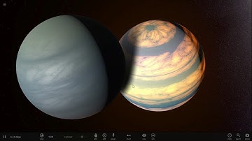 Collision of two Gas Giants| RAR-Space| Universe Sandbox2