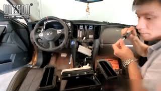 Android 9.0 For INFINITI QX70 2013-2016 (TZ1828X) Disassembly video